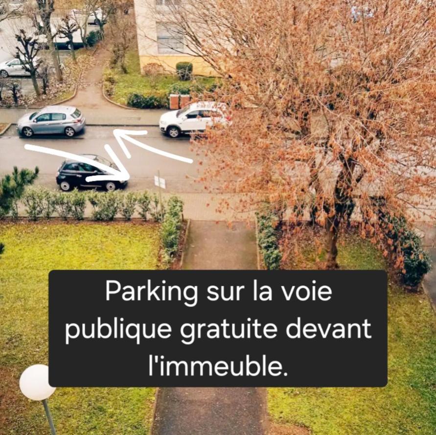 Logement Dans Residence - A 10 Km Du Centre Ville Et A 5 Minute Du Parlement Europeen Avec Parking Gratuit Hoenheim Exterior foto